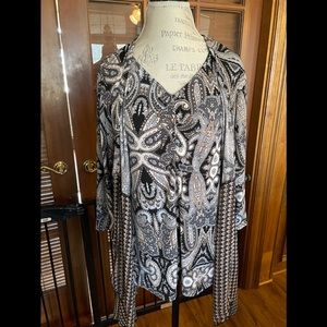 Peck & Peck two piece ladies tunic set, size XL.